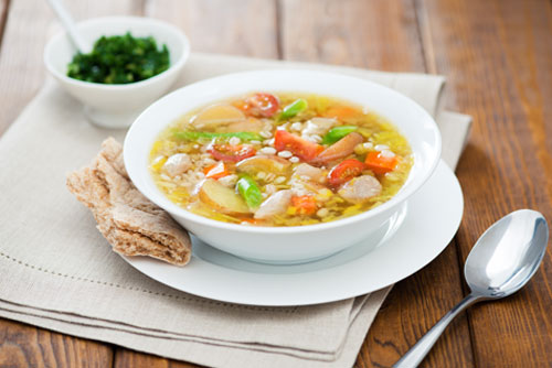 Chicken & Vegetable Barley Soup | Liberterre