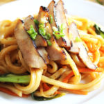 Recipe: BBQ Char Siu Pork Jowl with Spicy Udon Noodles